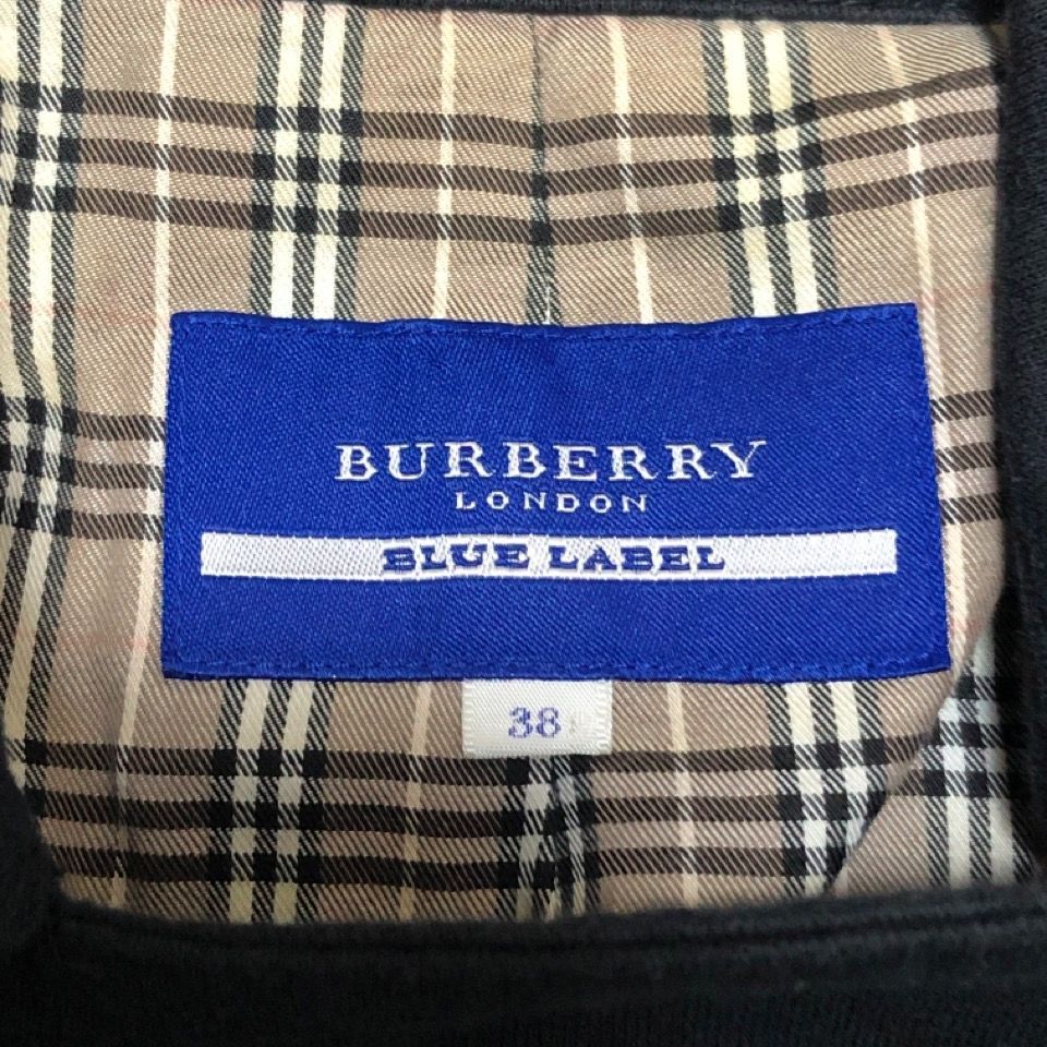 美品 BURBERRY BLUE LABEL バーバリーブルーレーベル ライダース