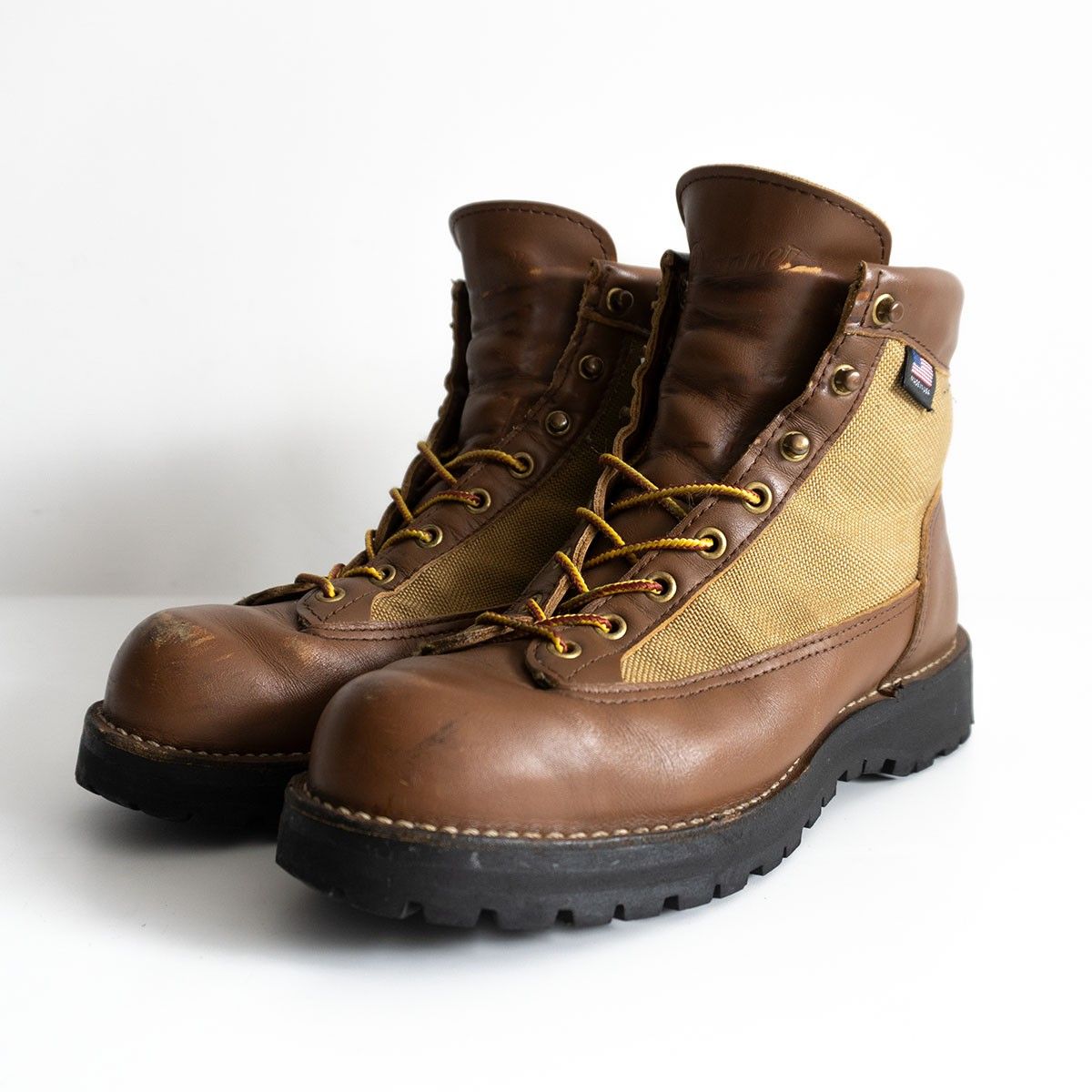 美品ダナーライト　30420X カーキ　US8 26cm Danner ダナー 30420X DANNER LIGHT GORE-TEX ダナーライト ゴアテック