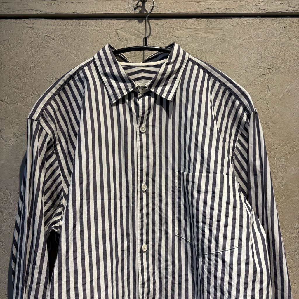 COMOLI コモリ 13AW Stripe Shirt ストライプ長袖シャツ 13F-02002