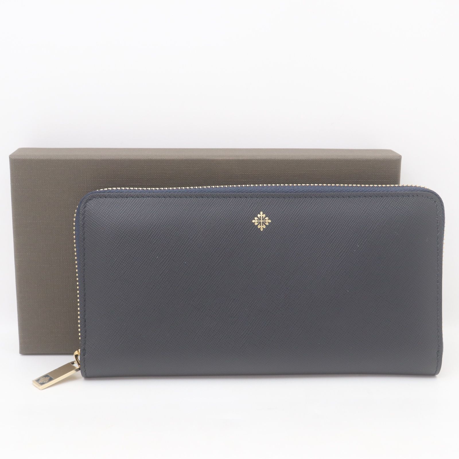 PATEK PHILIPPE パテックフィリップ 長財布 財布 ラウンドファスナー ネイビー 箱