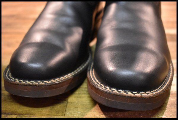  9 5 E 15年 WESCO ウエスコ ナローボス 7710 ホースハイド エンジニア ブラック ブラウン ツートン ブーツ BOSS FK 127 エンジニアブーツ ブーツ 革靴