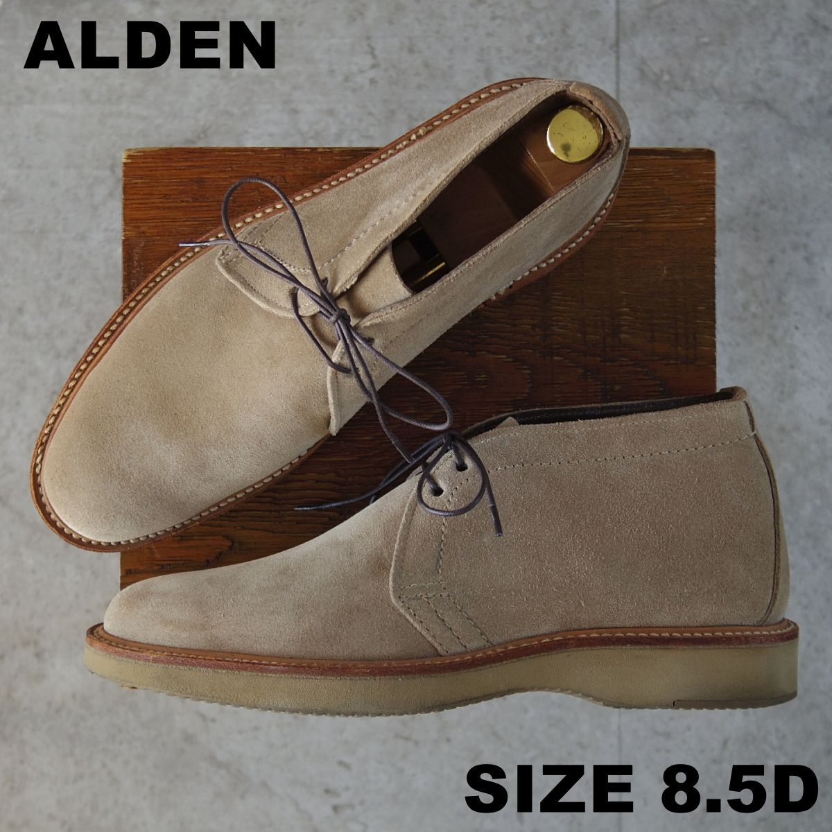 美品☆オールデン 8.5D【現行定価17万円以上☆チャッカブーツ/1467