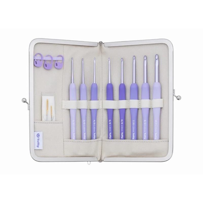 CHURUMI 10個セット Tulip チューリップ 編み針 『ETIMO Murasaki (エティモ ムラサキ