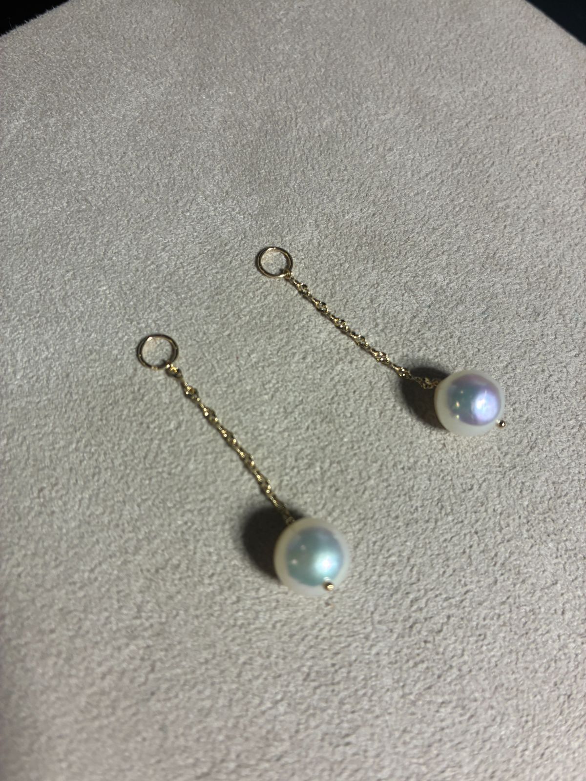 パール K 18 チャーム 2 3 g