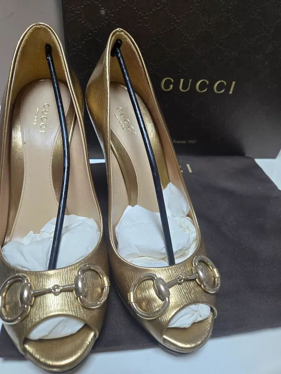 正規品 グッチ ホースビット オープントゥ GOLD パンプス - メルカリ