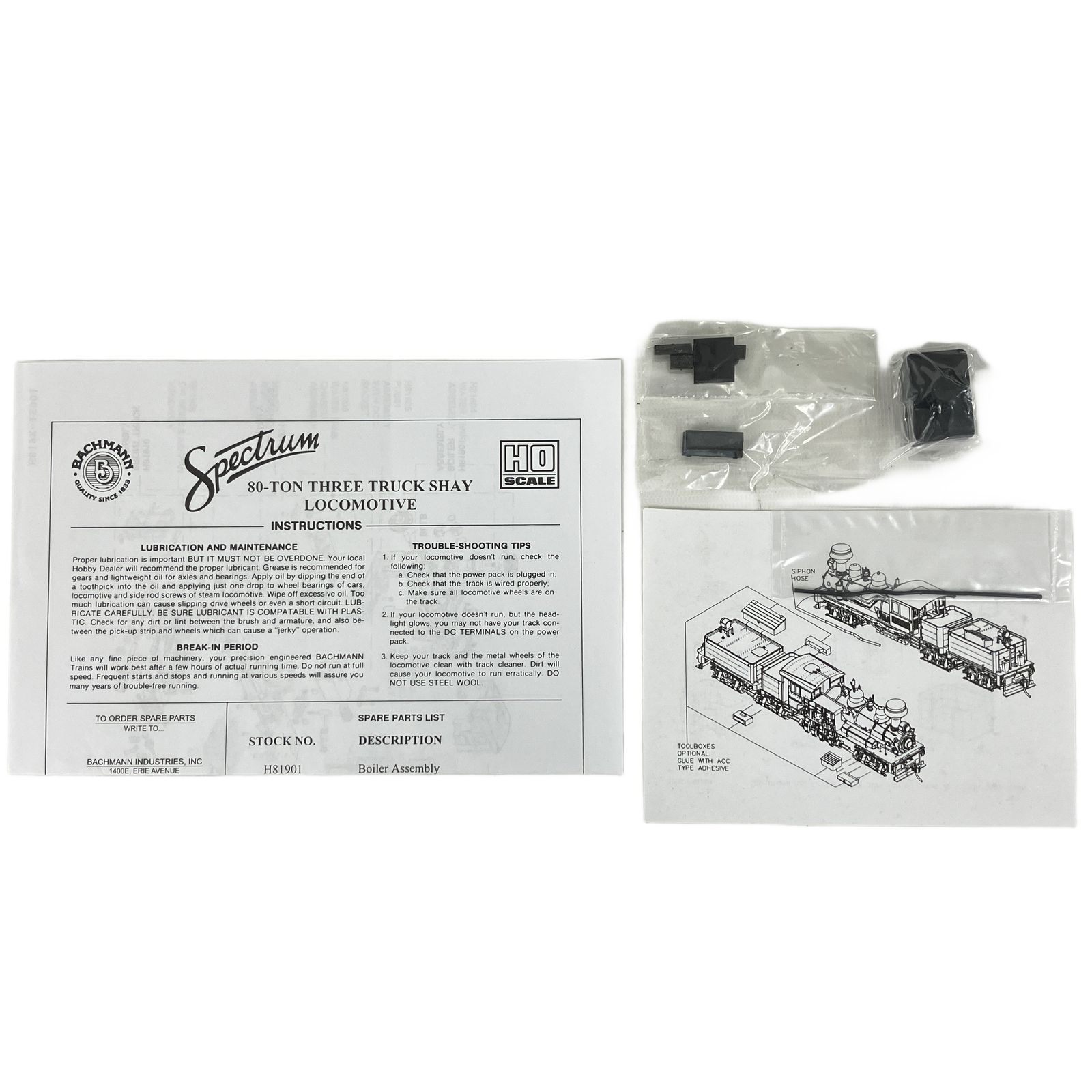 81905 Spectrum 80 Ton 3 Truck Shay 蒸気機関車 バックマン スペクトラム 鉄道模型 HOゲージ