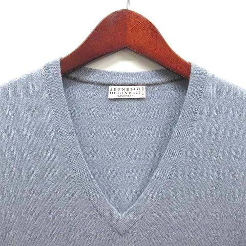 ブルネロクチネリ BRUNELLO CUCINELLI カシミヤ100％ ニット Vネック