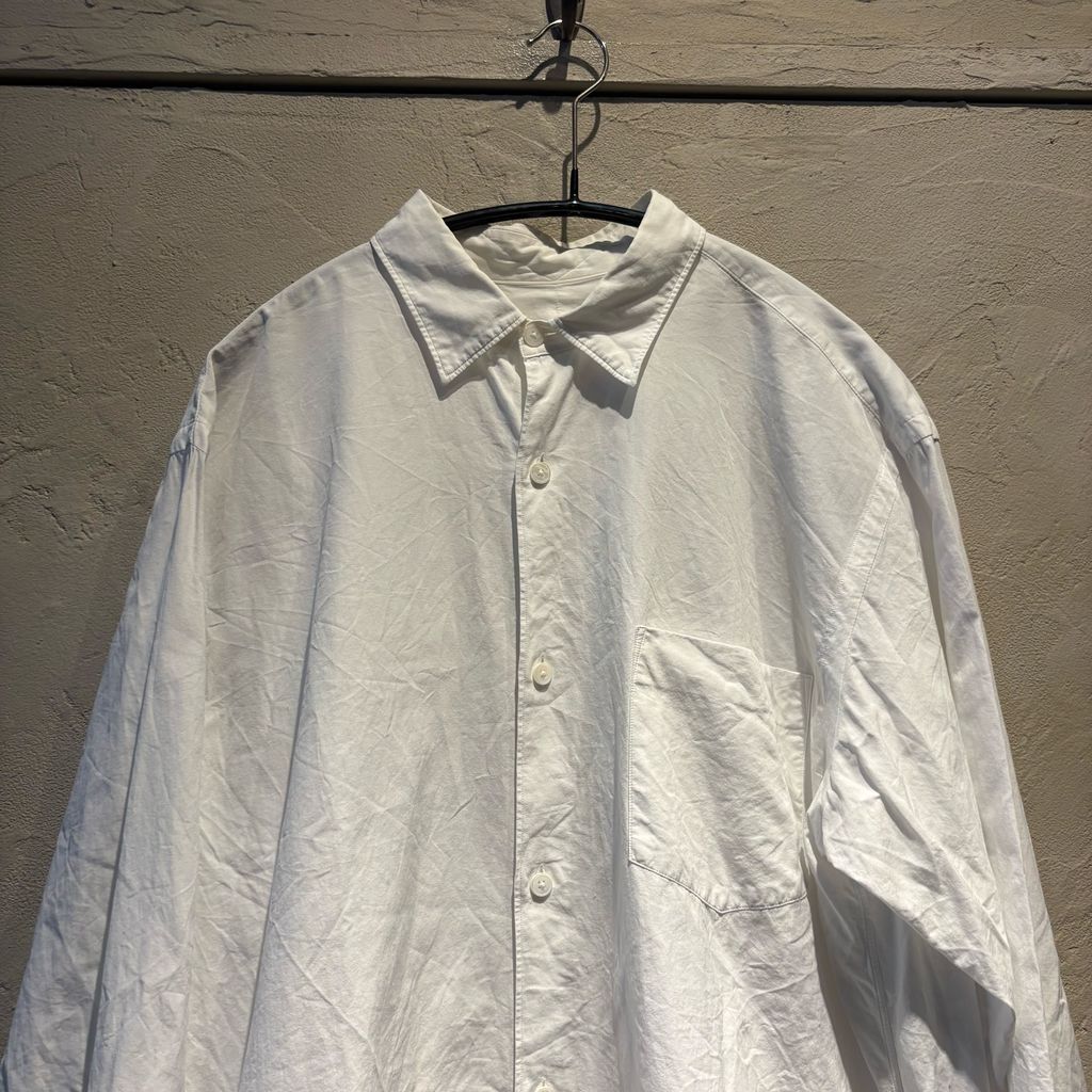 COMOLI コモリ 16SS COMOLI SHIRT ロングシャツ I01-02001 ホワイト