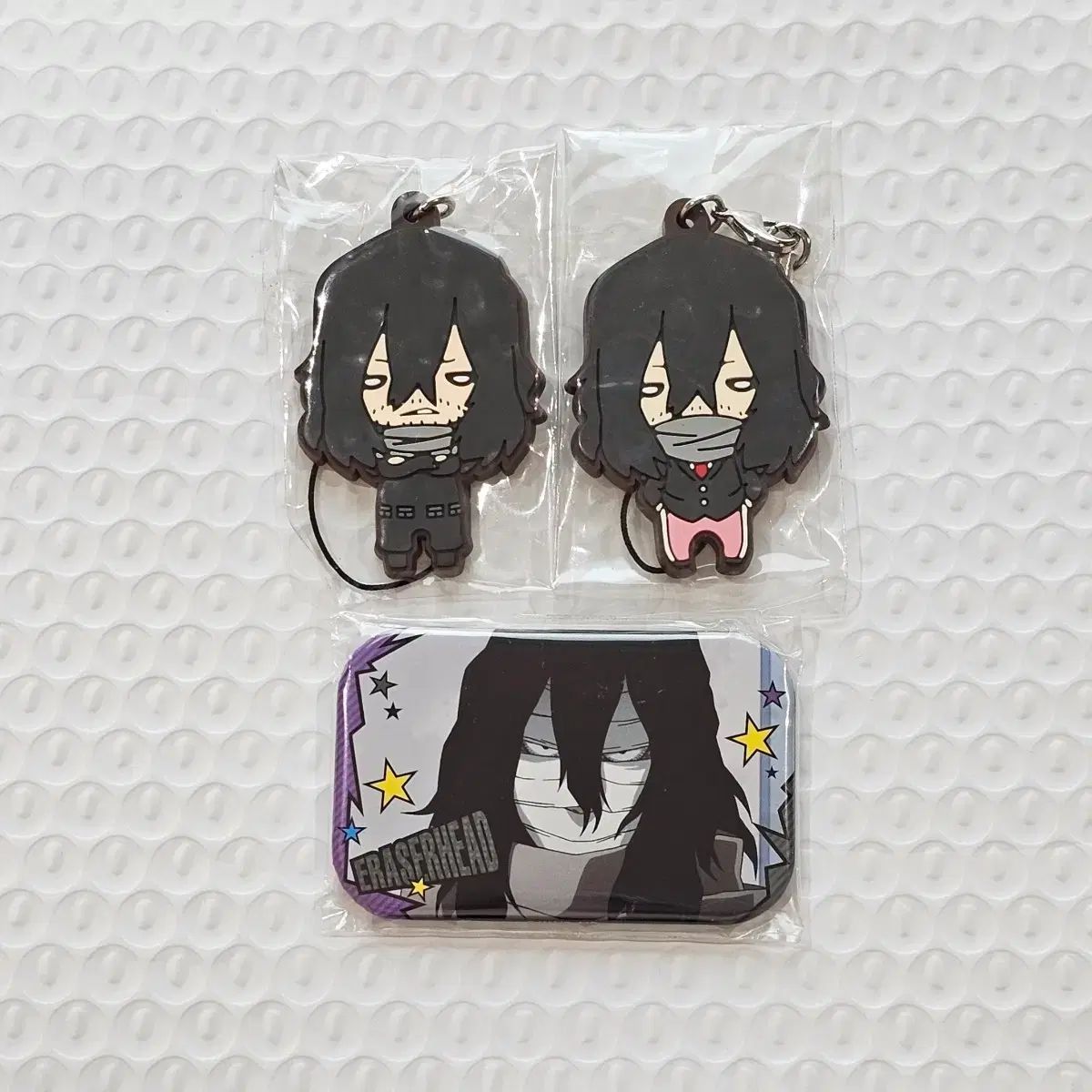 相澤消太 グッズセット にとたん ラバーストラップ スクエア 缶バッジ