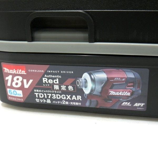 マキタ makita 18 V 充電式インパクトドライバ オーセンティックレッド 色 フルセット ≡DT 6881