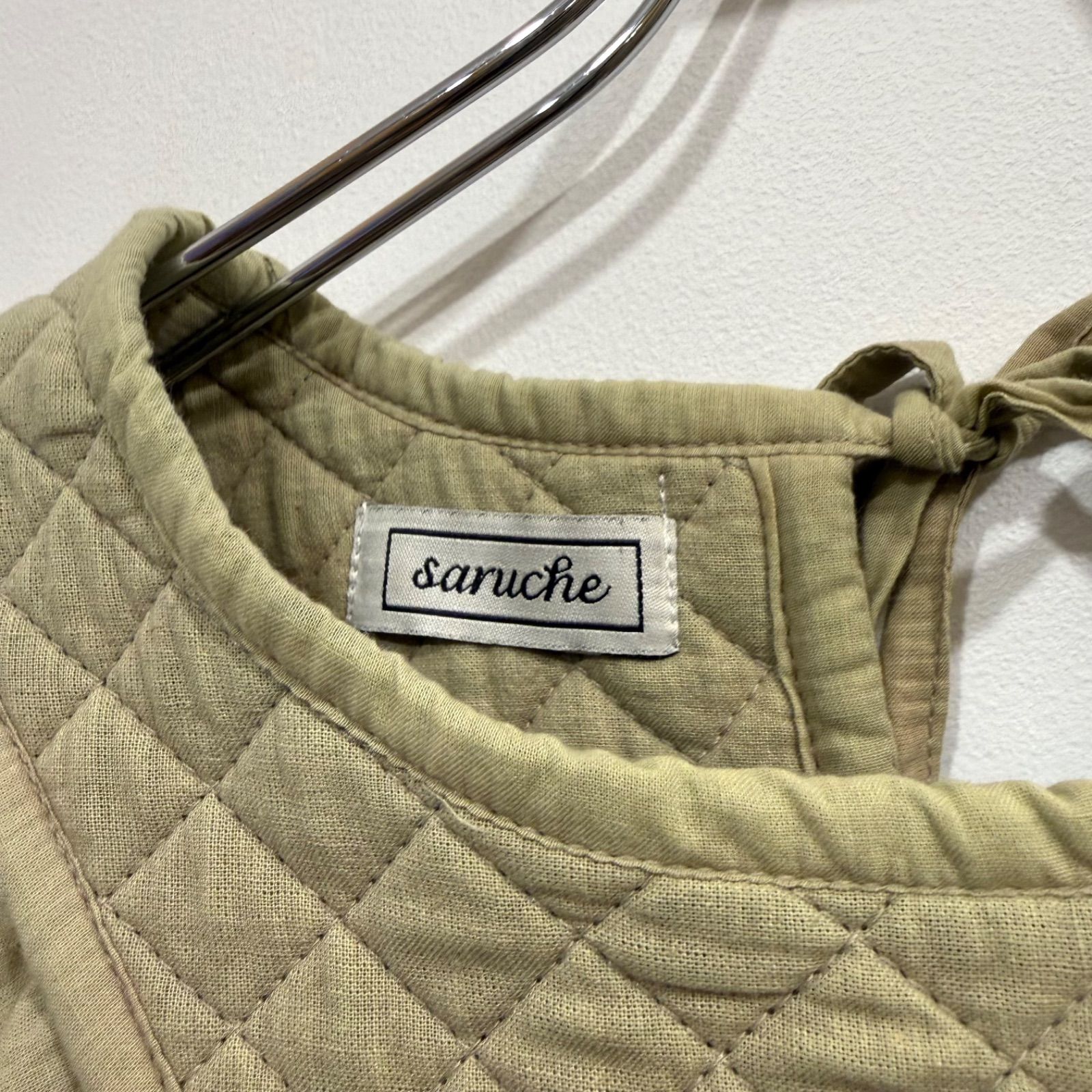 サルーチェ saruche トライアングル キルティング アフガン ワンピース