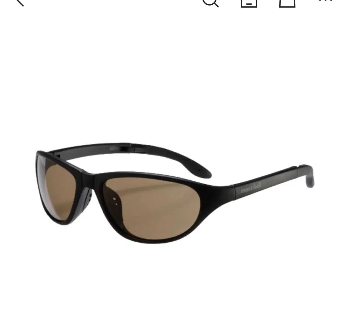 モンベル トレッキング メガネ ブラック ブラウン