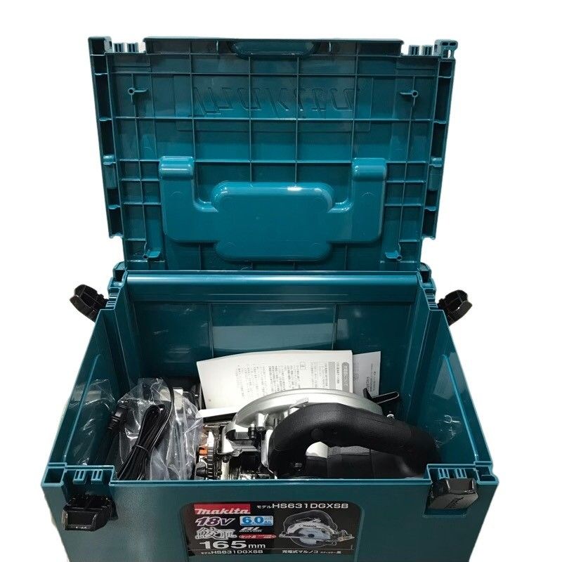 makita マキタ 165 mm 充電式マルノコ 鮫肌 黒 バッテリBL 1860 B×2本 充電器DC 18 RF 鮫肌チップソー ケース付