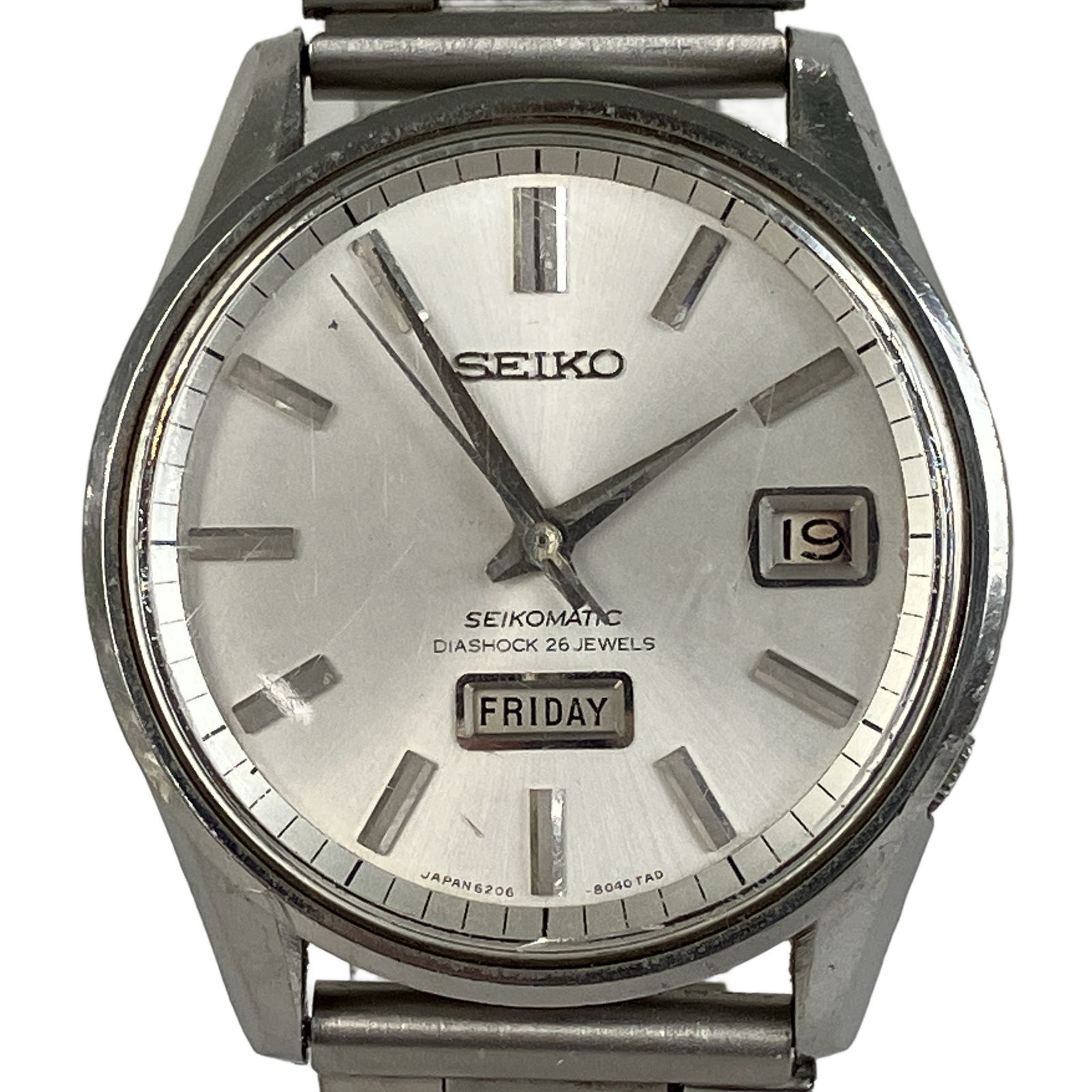 SEIKO セイコー セイコーマチック 6206 8040 自動巻き メンズ 腕時計