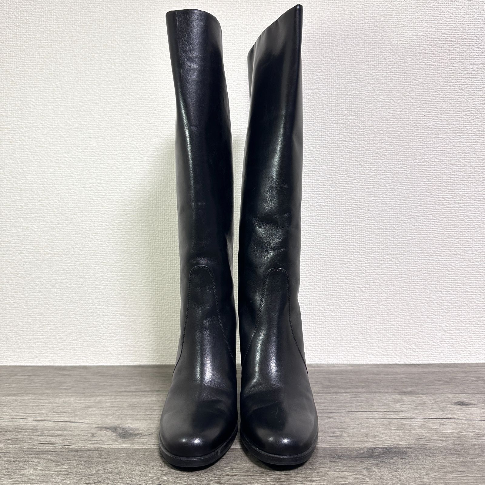 カ*コ様 ★美品★TANINO CRISCI★レザーロングブーツ★37(23.5 TANINO CRISCI イタリア製 cecilia セシリア レザーロングブーツ