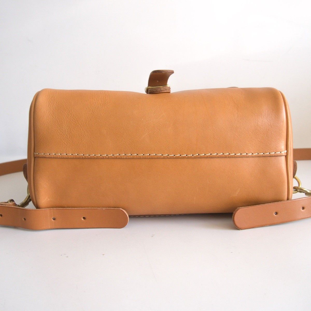 美品】 HERZ ヘルツ 【棒屋根ぽってリュック(R-15)】ブラウン バック 