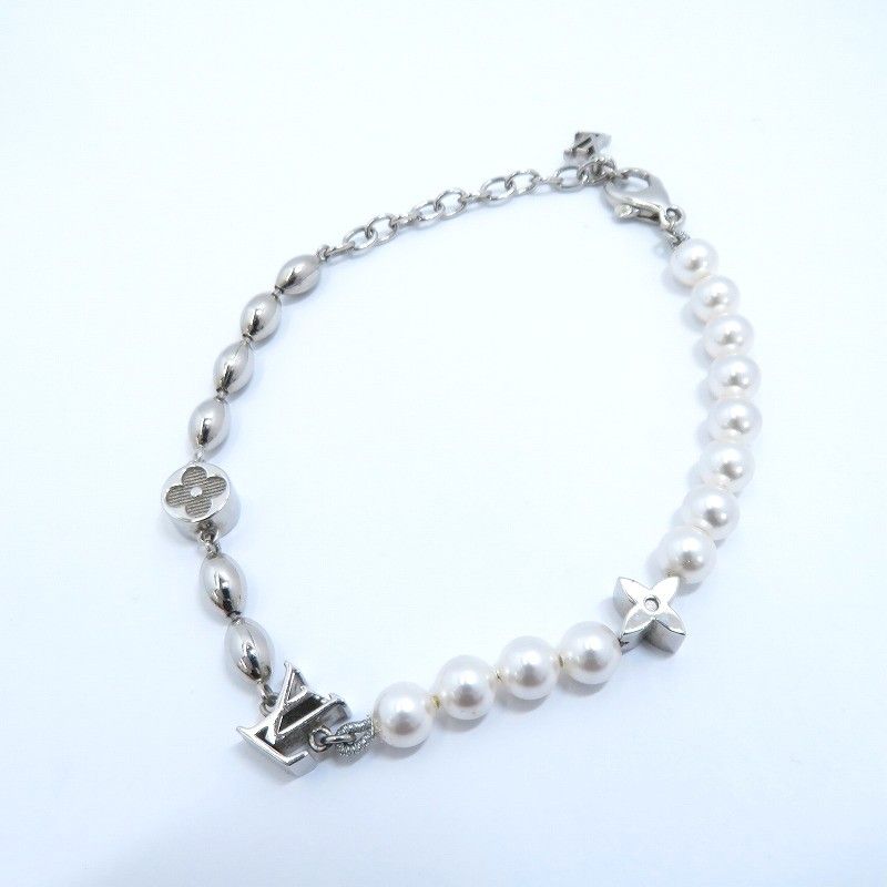 LOUIS VUITTON ルイ ヴィトン ブレスレット ブレスレット･パール フュージョン M 1556 A シルバー 135