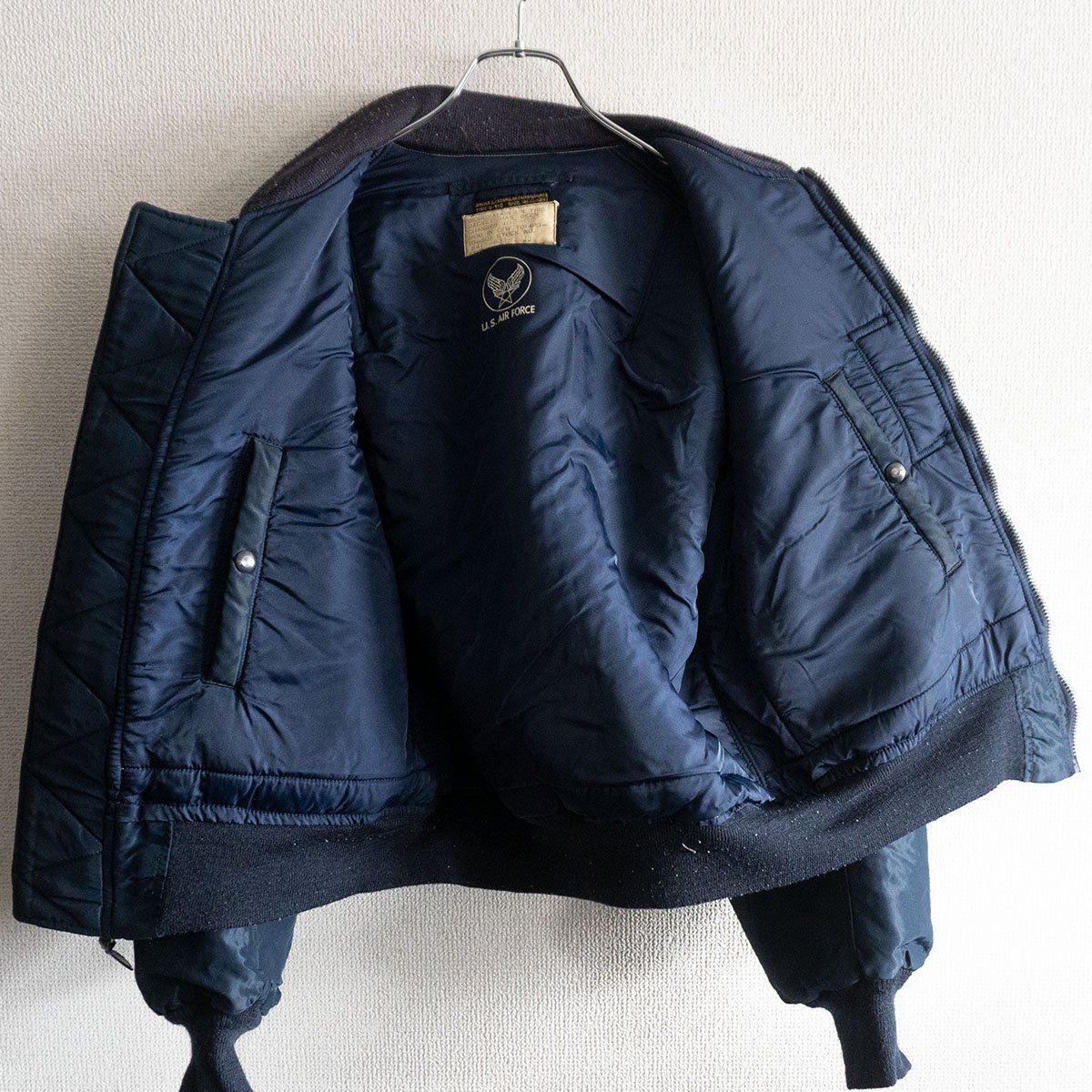 【美品】B15-C フライトジャケット ネイビー 美品】BUZZ RICKSON'S【B-15C フライトジャケット】38 ネイビー