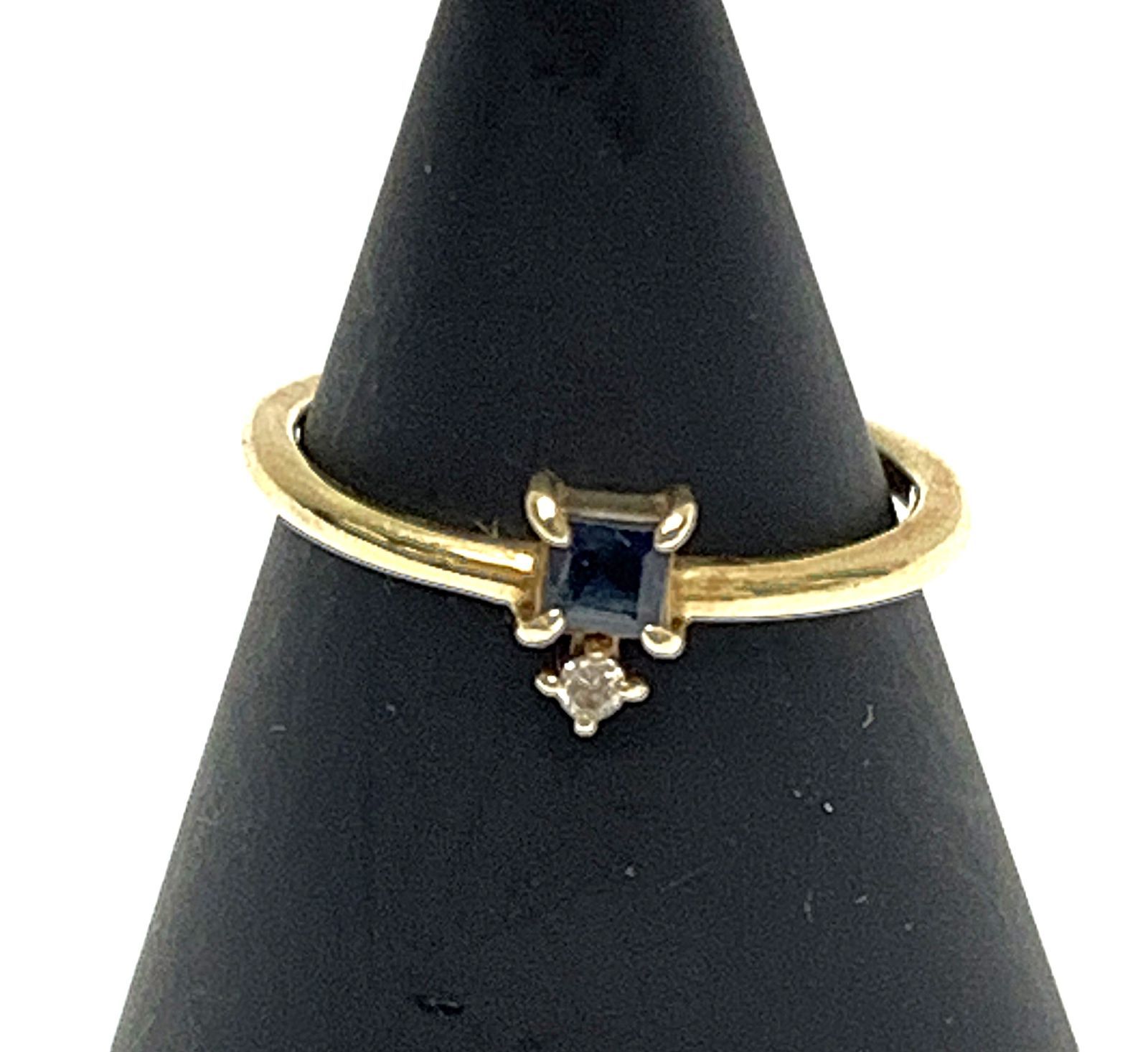 ete エテ K10 青石 透明石 リング 指輪 ＃2 0.8g 2号 10金 ピンキー