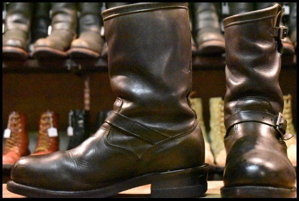 10 D 黒タグ Cマーク PT 83 Chippewa チペワ エンジニア 27863 黒 ブラック スチールトゥ 11インチハイト ブーツ FK 242