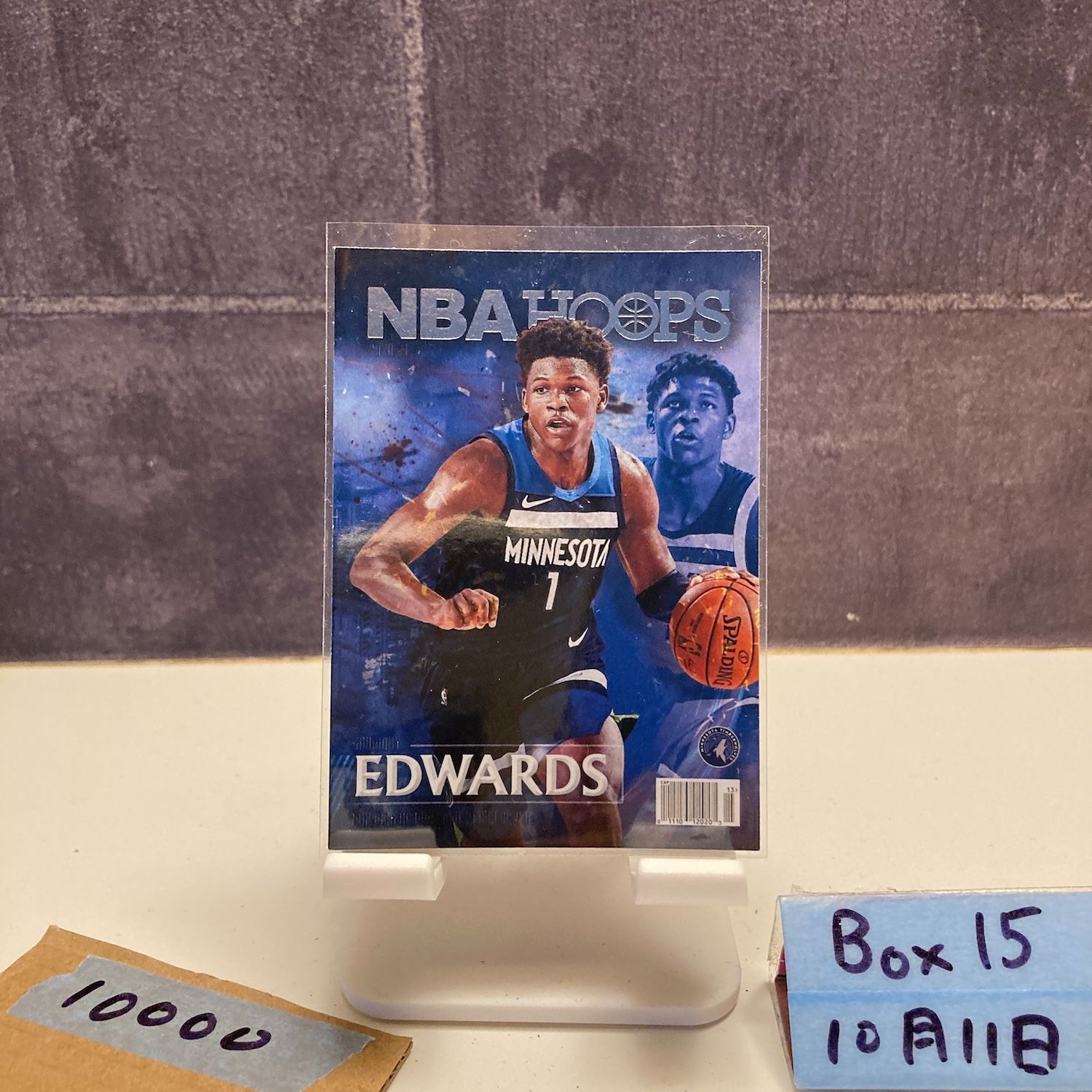 2020 21 Panini NBA Hoops Anthony Edwards Minnesota Timberwolves RC ルーキー Rookie Special Blue カード