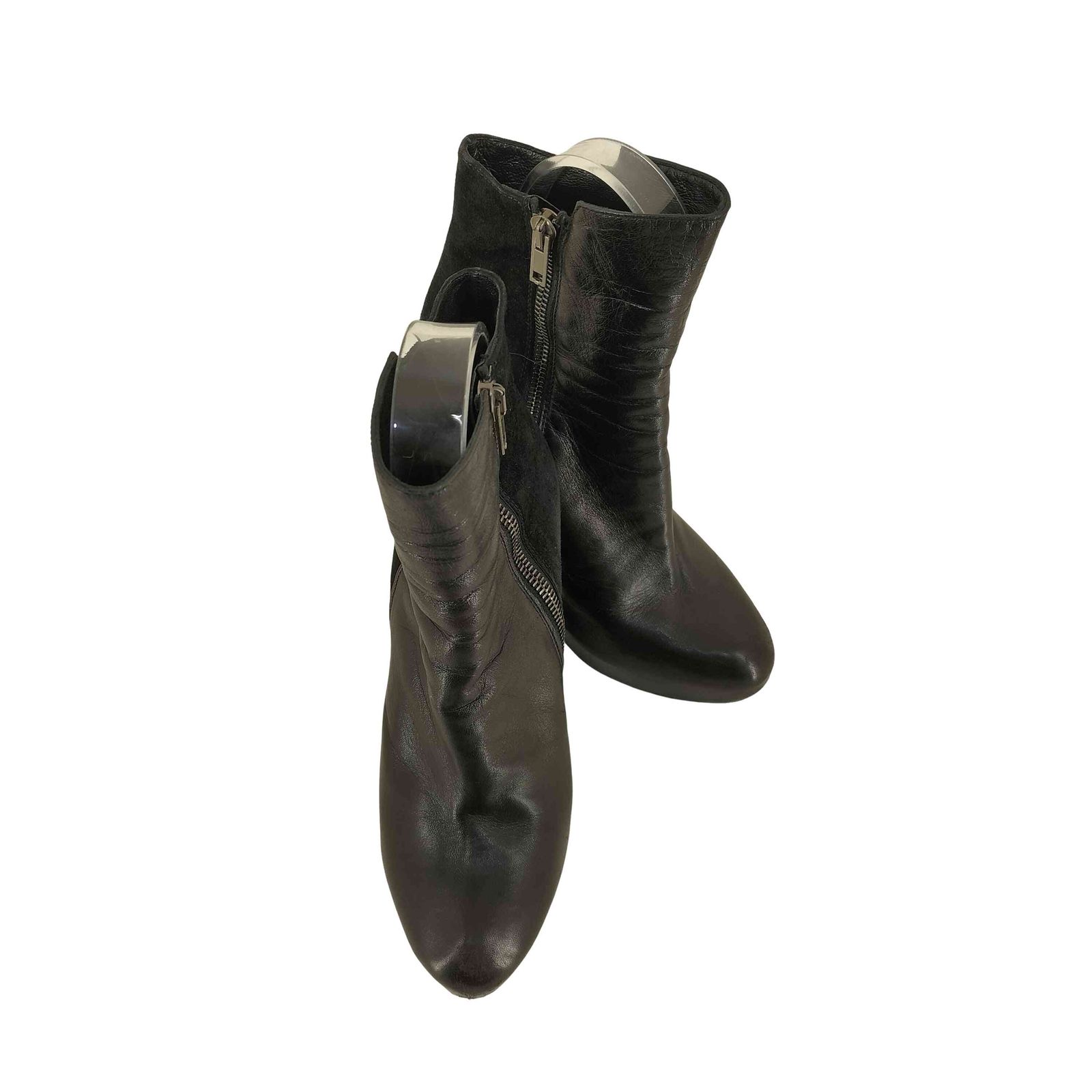 ユーズドフルギ 古着 GARETH PUGH スウェード切替ヒールブーツ レディース EUR 37