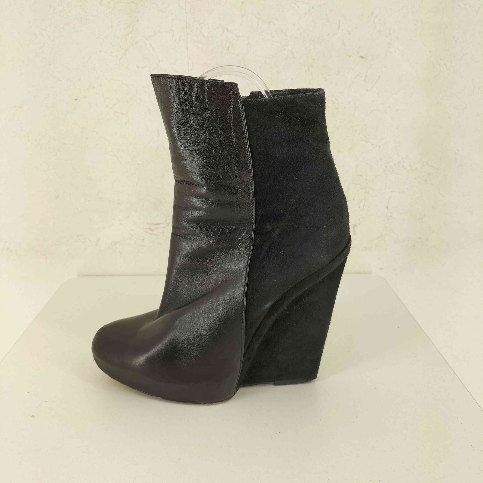 ユーズドフルギ 古着 GARETH PUGH スウェード切替ヒールブーツ レディース EUR 37