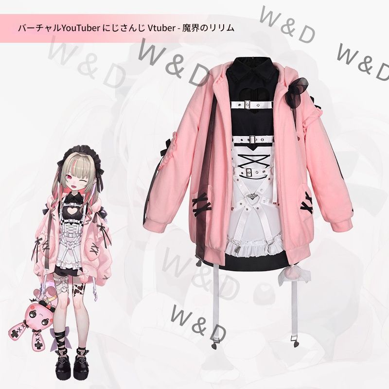 魔界のリリムコスプレ メイド服 コスチューム ワンピース フルセット アニメコス ゲームコス レイヤー コスプレイヤー おしゃれ 甘く危険な魅力が目を奪う 完璧な魔界メイドコスチューム