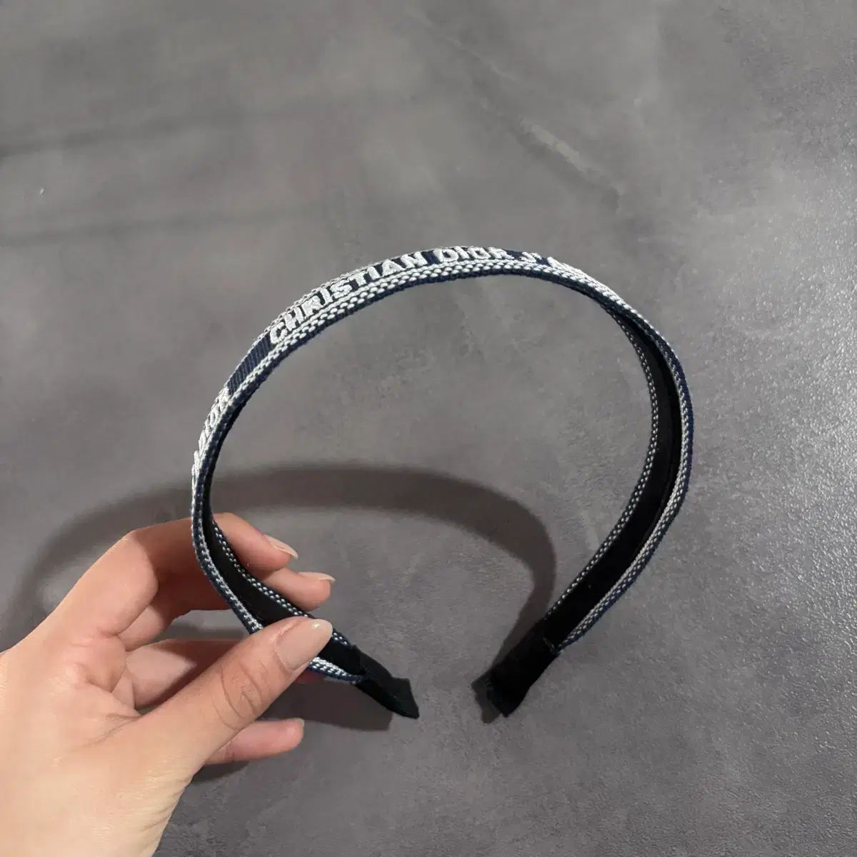 ディオール J'ADIOR ネイビー ヘアバンド - メルカリ