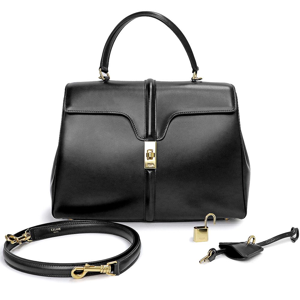 セリーヌ クラシック 16 セーズ ショルダー ハンドバッグ 2way 斜め