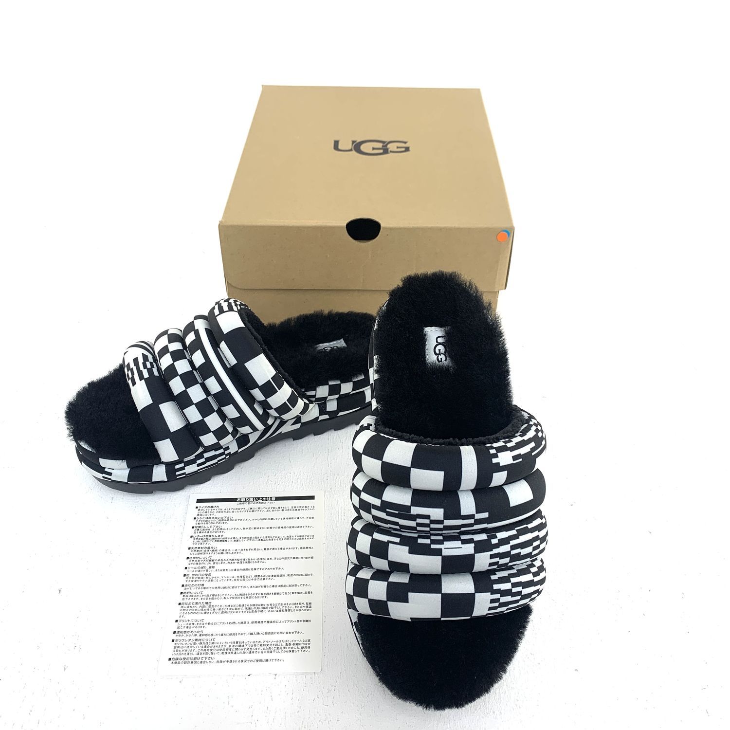 加古川物流 アグ オーストラリア UGG australia 130842 maxi check slide 24 cm チェック 128