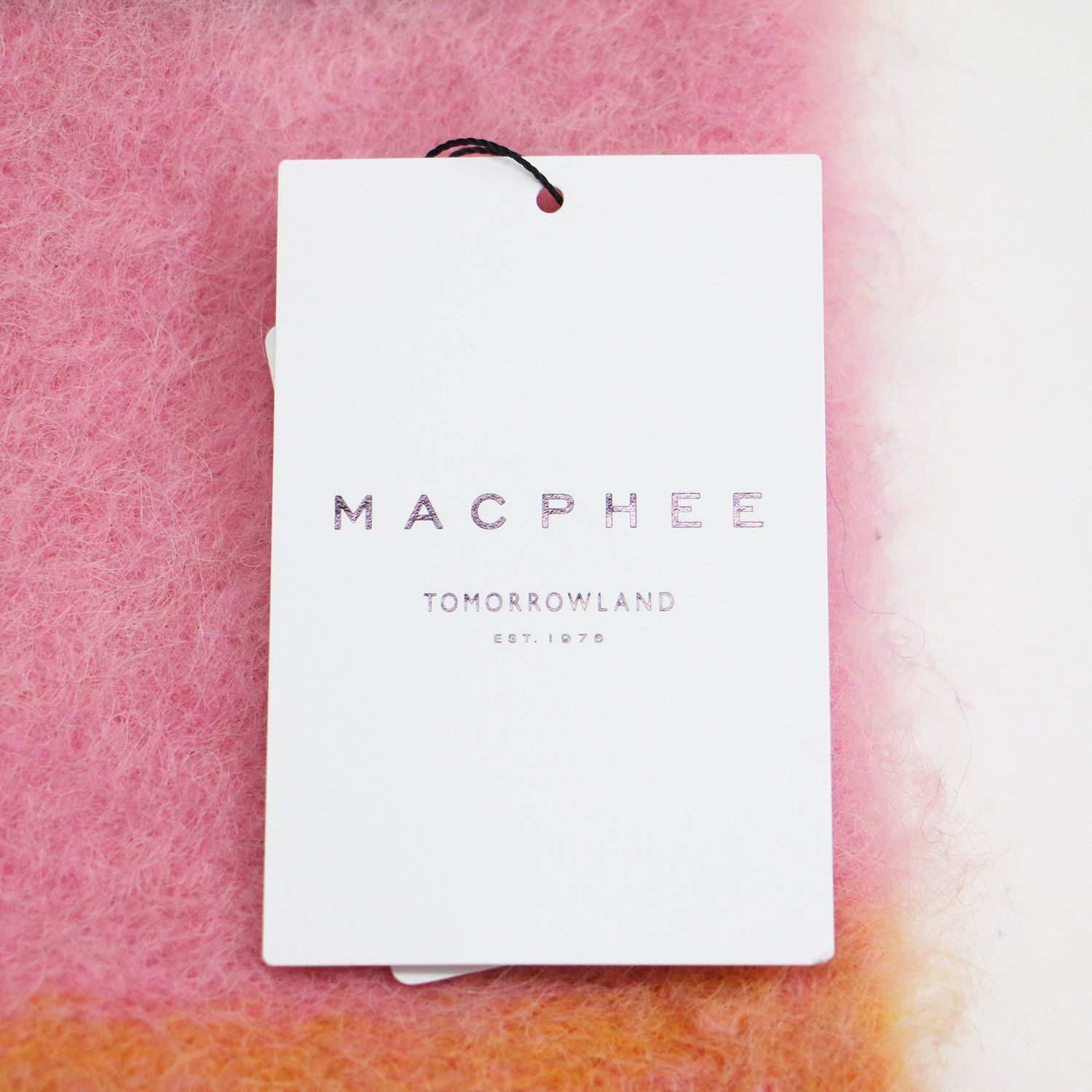 新品】MACPHEE マカフィー ストール ピンク系 | 24秋冬 ディップダイ