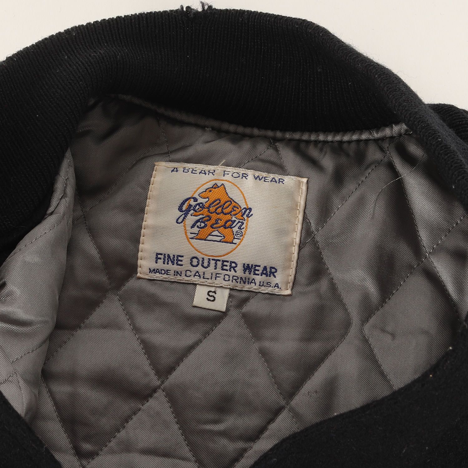 Golden Bear ゴールデン ベア ジャケット ブラック 黒 サイズ:S | USA