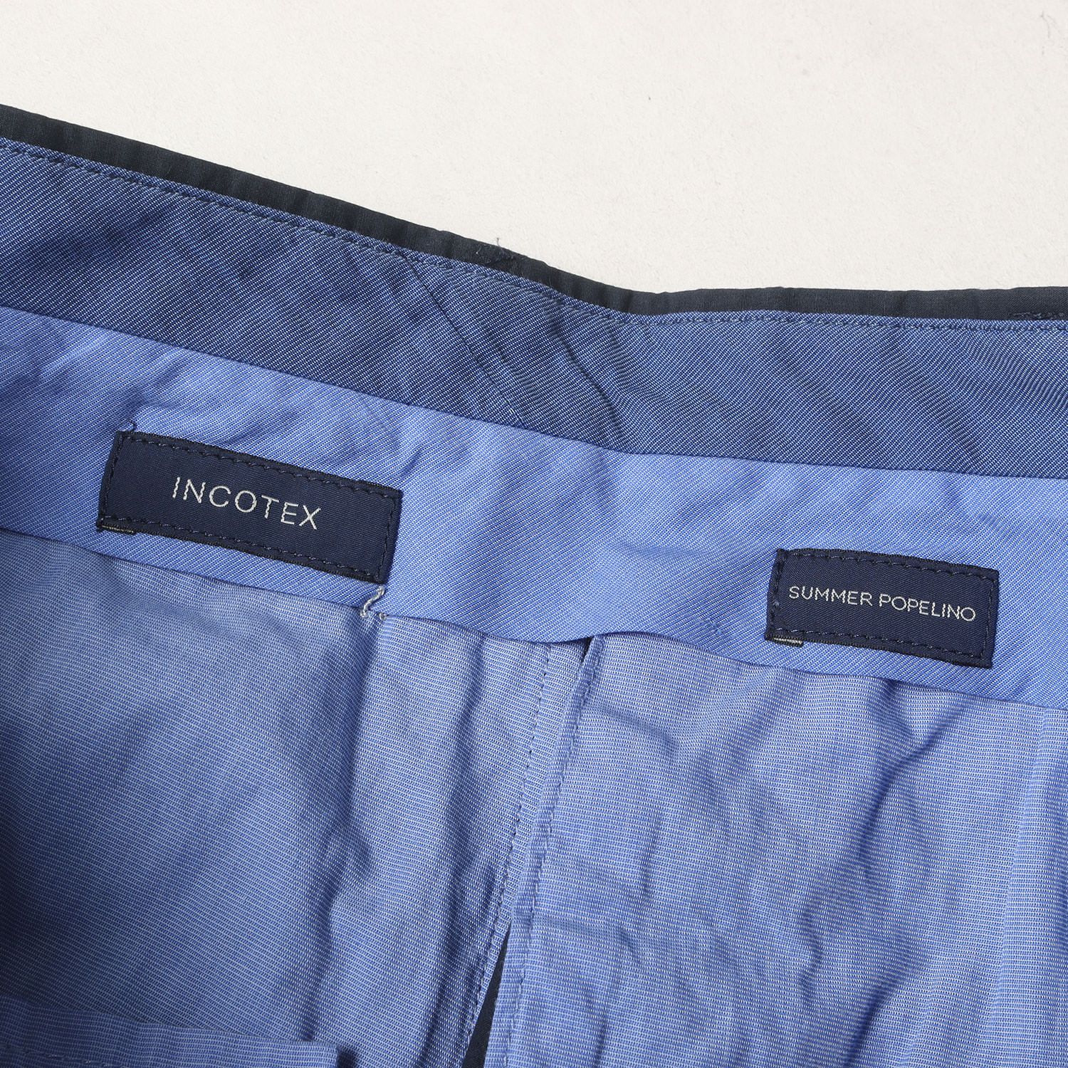 INCOTEX インコテックス パンツ ネイビー 紺 サイズ:48 | ストレッチ