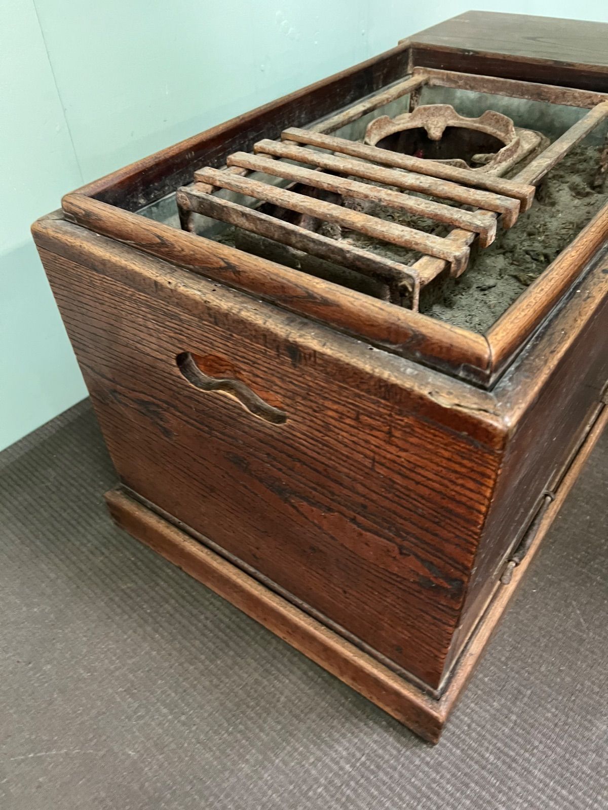 ⭐︎ 昭和 レトロ 長火鉢 日本家屋 関東長火鉢 火鉢 灰付き 古民家 古