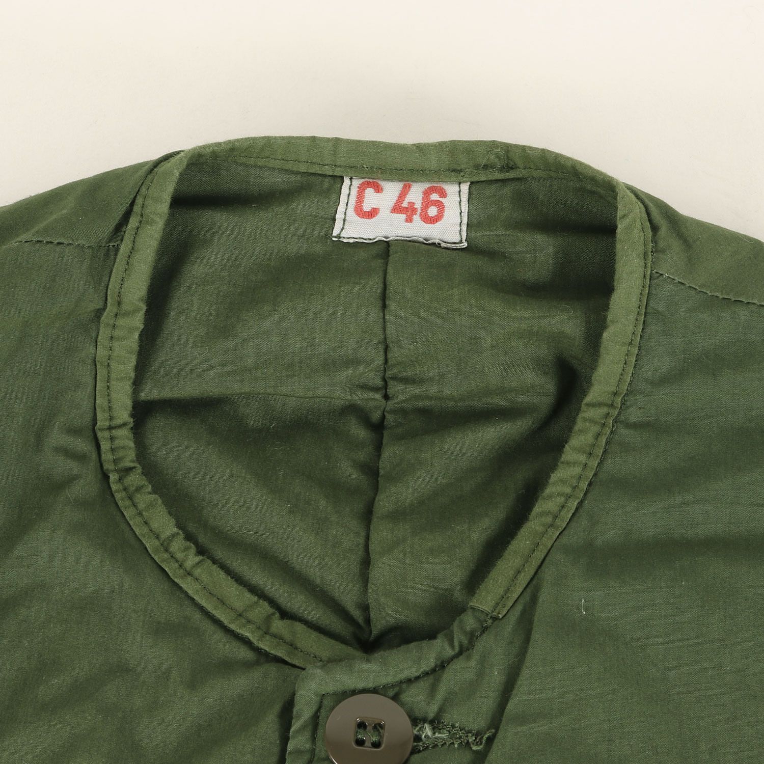 Vintage Military Item ヴィンテージミリタリー | 70s スウェーデン軍 実物 M-59 コットンライナー ジャケット | グリーン サイズ:C46(M相当) | 70年代 古着 | アウター ブルゾン 上着【メンズ】【中古】【K4650】 Vintage Military Item ヴィンテージミリタリー | 70s スウェーデン軍