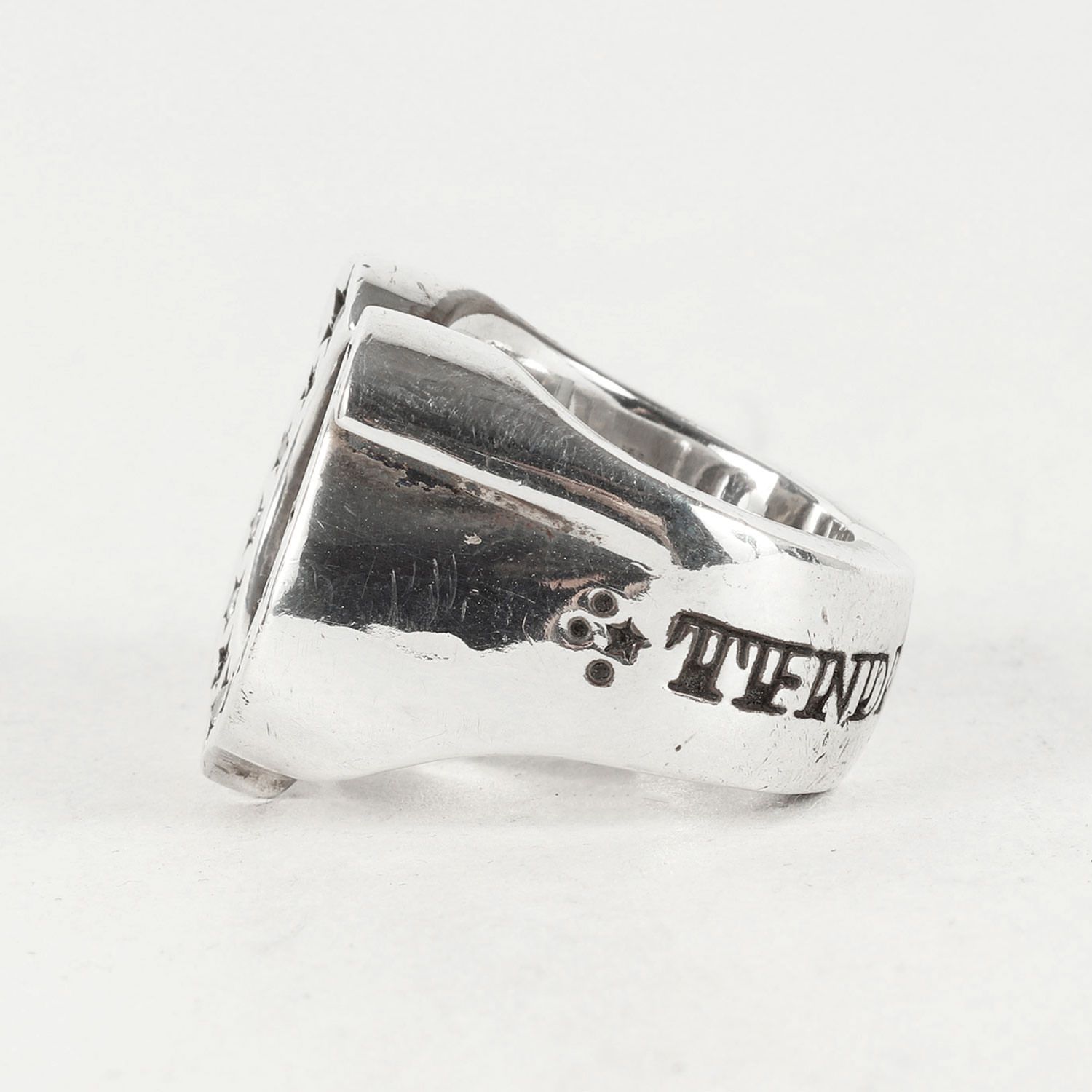 テンダーロイン リング サイズ 19号 ダイヤ ホースシュー H S RING SILVER STONE シルバー ブランド ジュエリー 指輪 メンズ