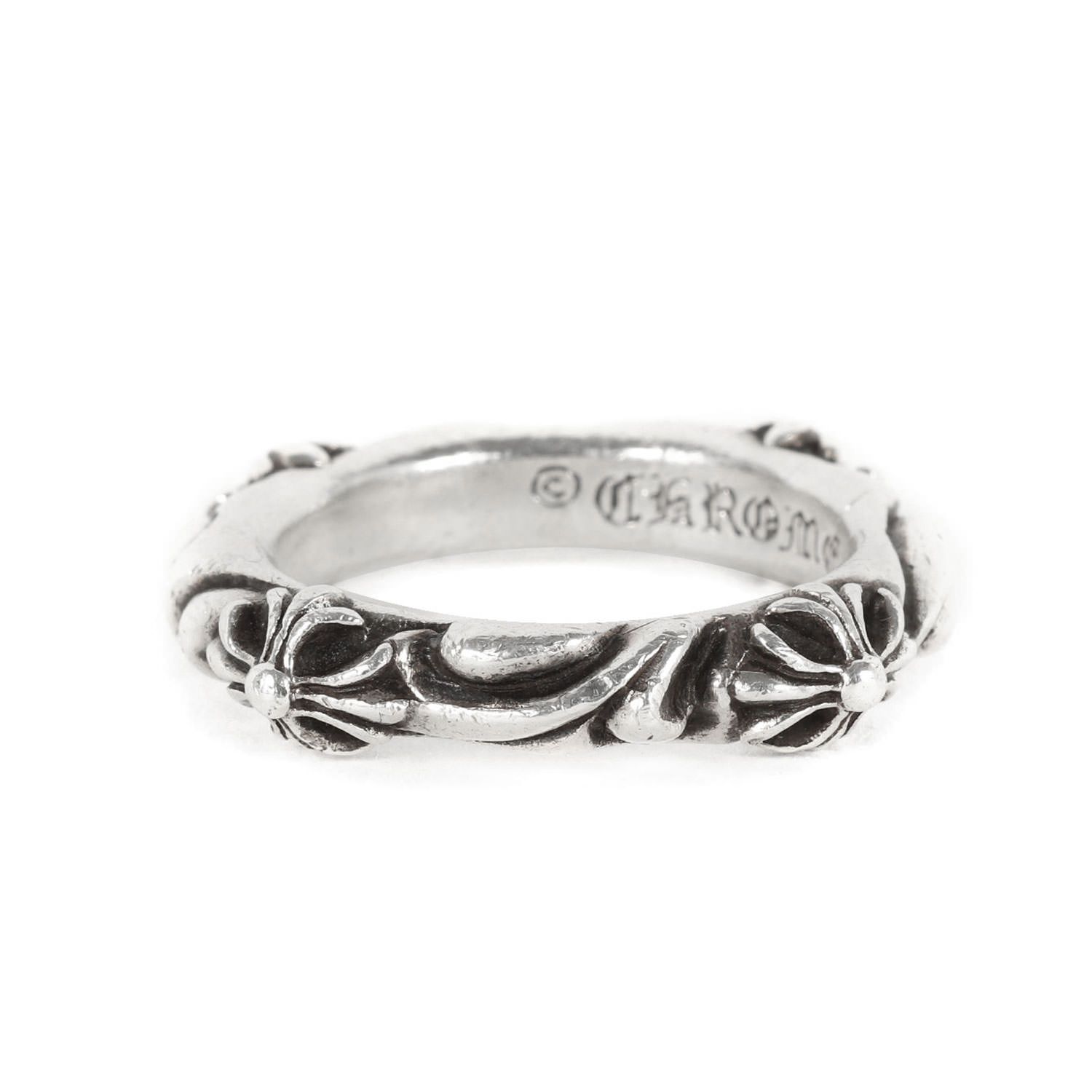 CHROME HEARTS クロムハーツ リング サイズ 19号 SBT バンド BAND シルバー925 ブランド ジュエリー 指輪 メンズ