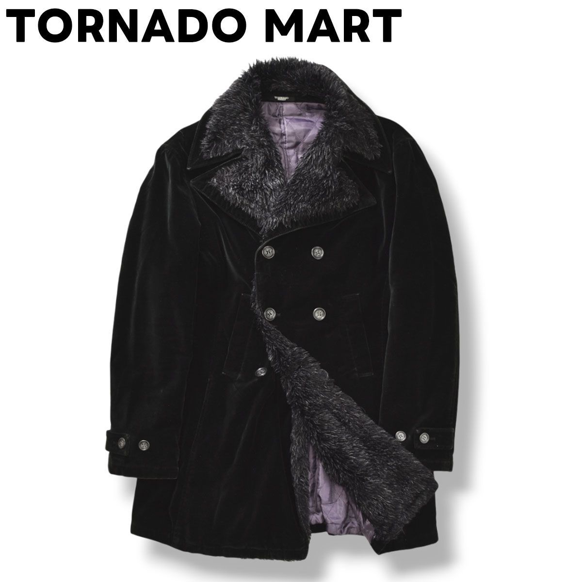トルネードマート TORNADO MART ベロア ファー コート キルティング