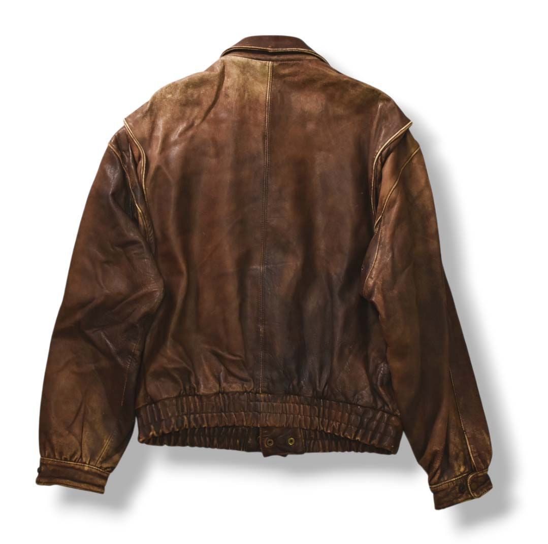 90s ヴィンテージ フィールドギア FIELD GEAR A－2 TYPE 牛革 本革