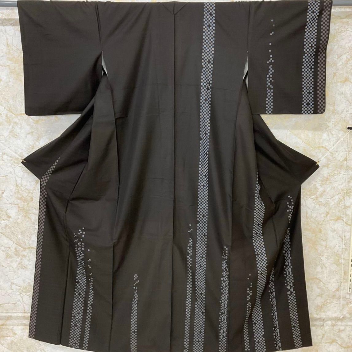 kimono+one◇kimonoarisa◇センスの良い附下◇広襟◇ロング◇裄長◇裄