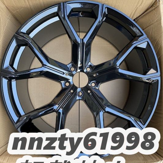 ブラック BMW X 5 6 7用 5672 B style 21インチホイールSET 4本 からのカスタム 交換に!