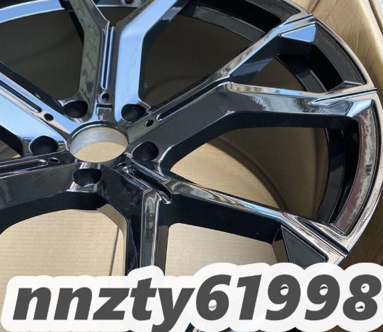  ブラック BMW X 5 6 7用 5672 B style 21インチホイールSET 4本 からのカスタム 交換に! 21インチ タイヤ ホイールセット