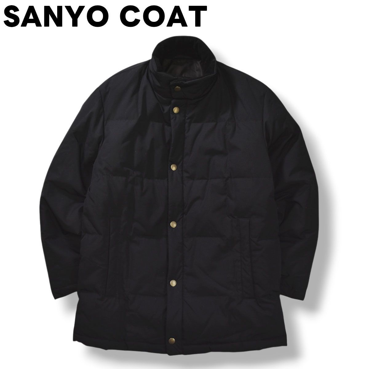極暖】 サンヨー SANYO COAT ホワイト グース ダウン ミドル コート 