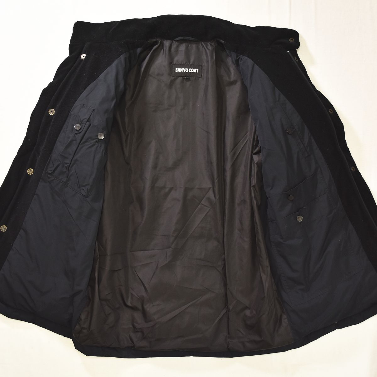 極暖】 サンヨー SANYO COAT ホワイト グース ダウン ミドル コート 