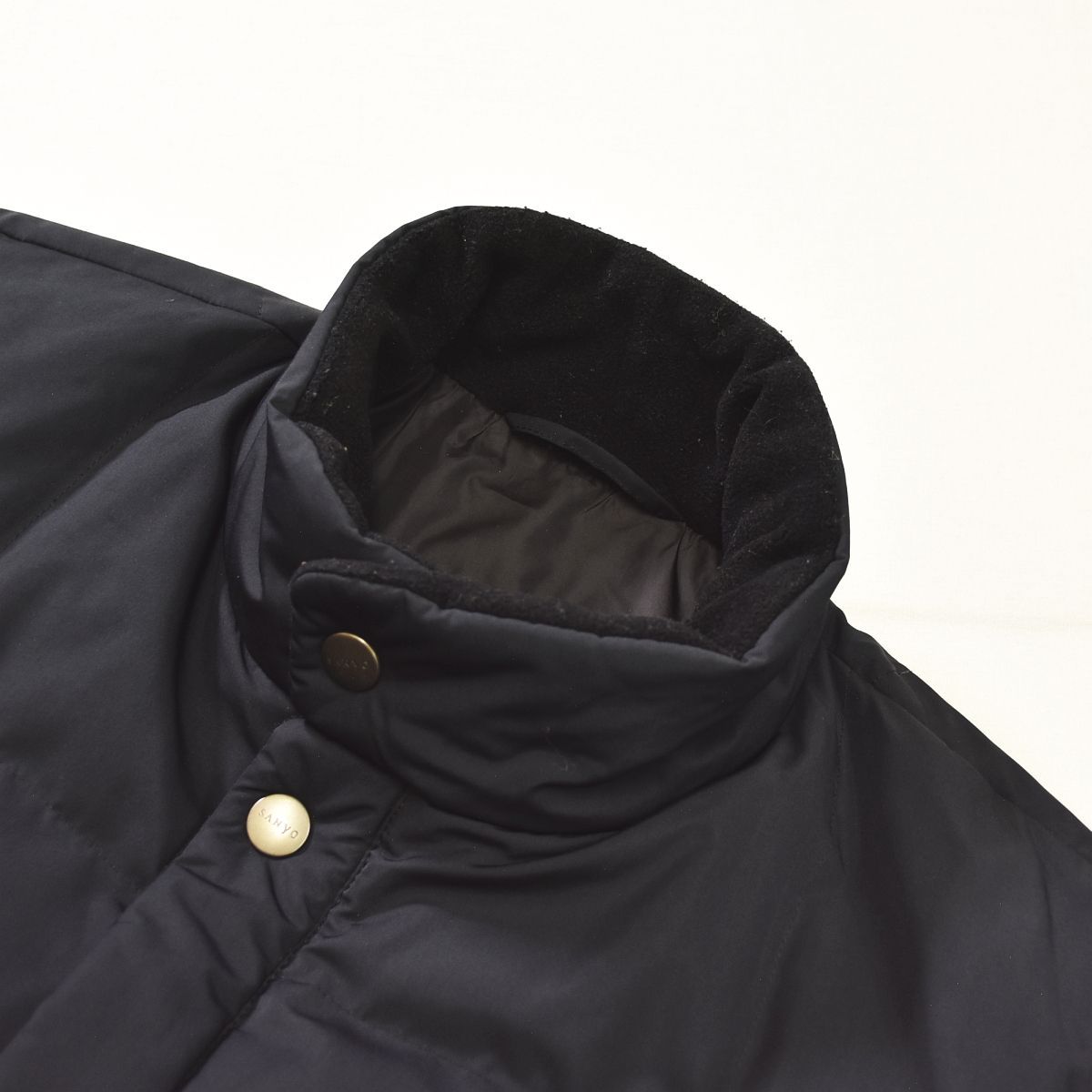 極暖】 サンヨー SANYO COAT ホワイト グース ダウン ミドル コート 