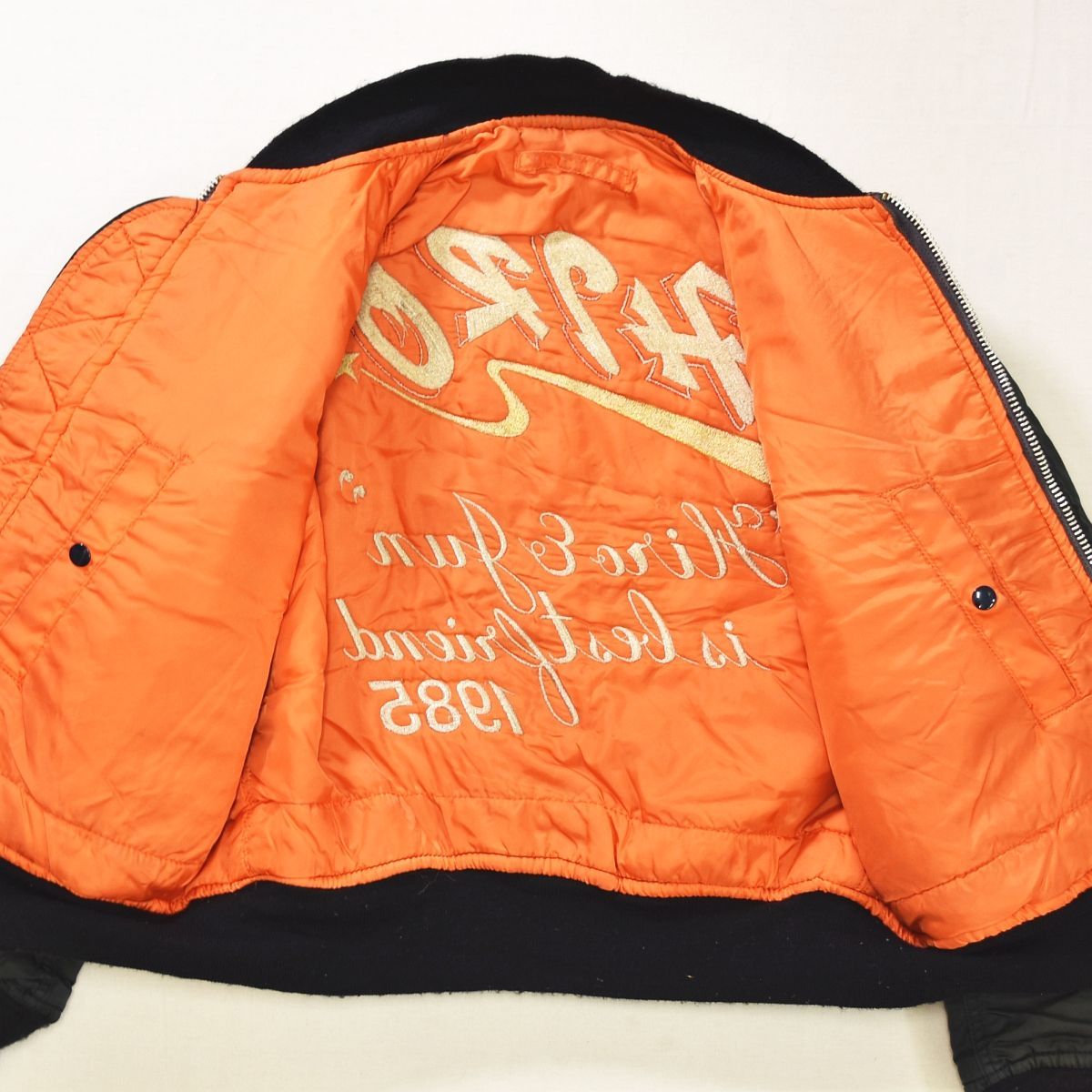 80s ヴィンテージ USA製 アルファ ALPHA MA-1 フライト ジャケット