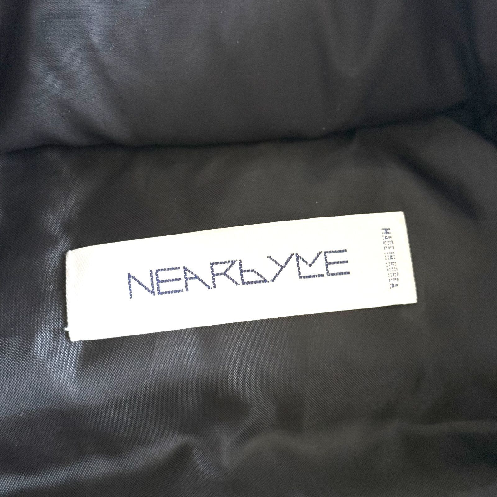 NEARBYME ニアバイミー オーバーサイズ ダウンベスト ブラック ダウン