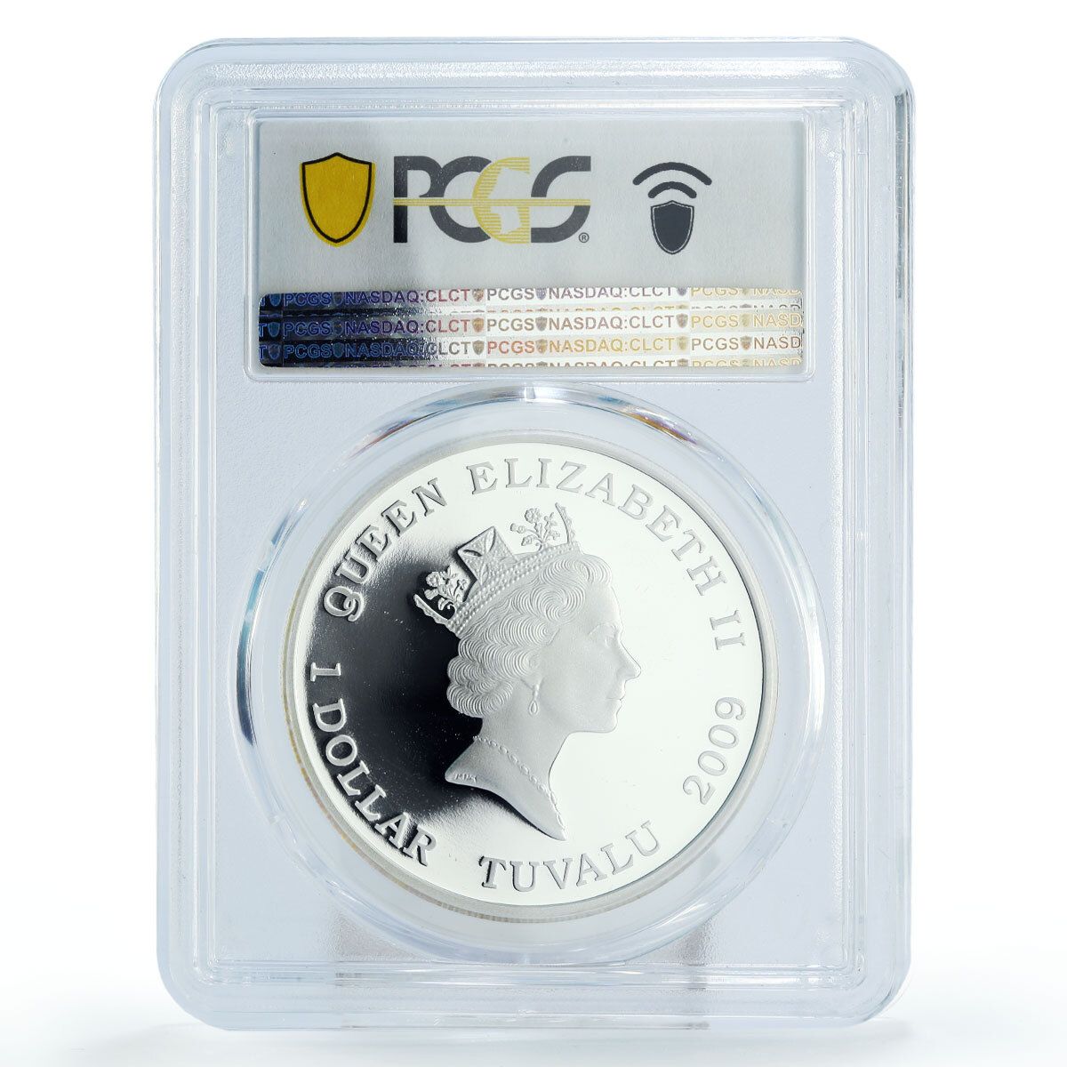 ツバル 1ドル ゲティスバーグの戦いの兵士 PR69 PCGS カラー銀貨 2009