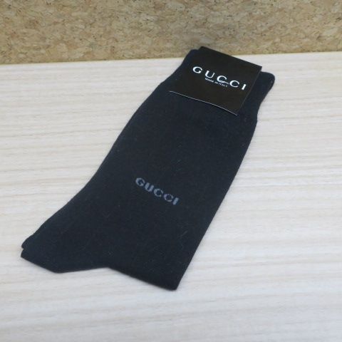 GUCCI グッチ ソックス 靴下 ブラック フリーサイズ タグ付き未使用品